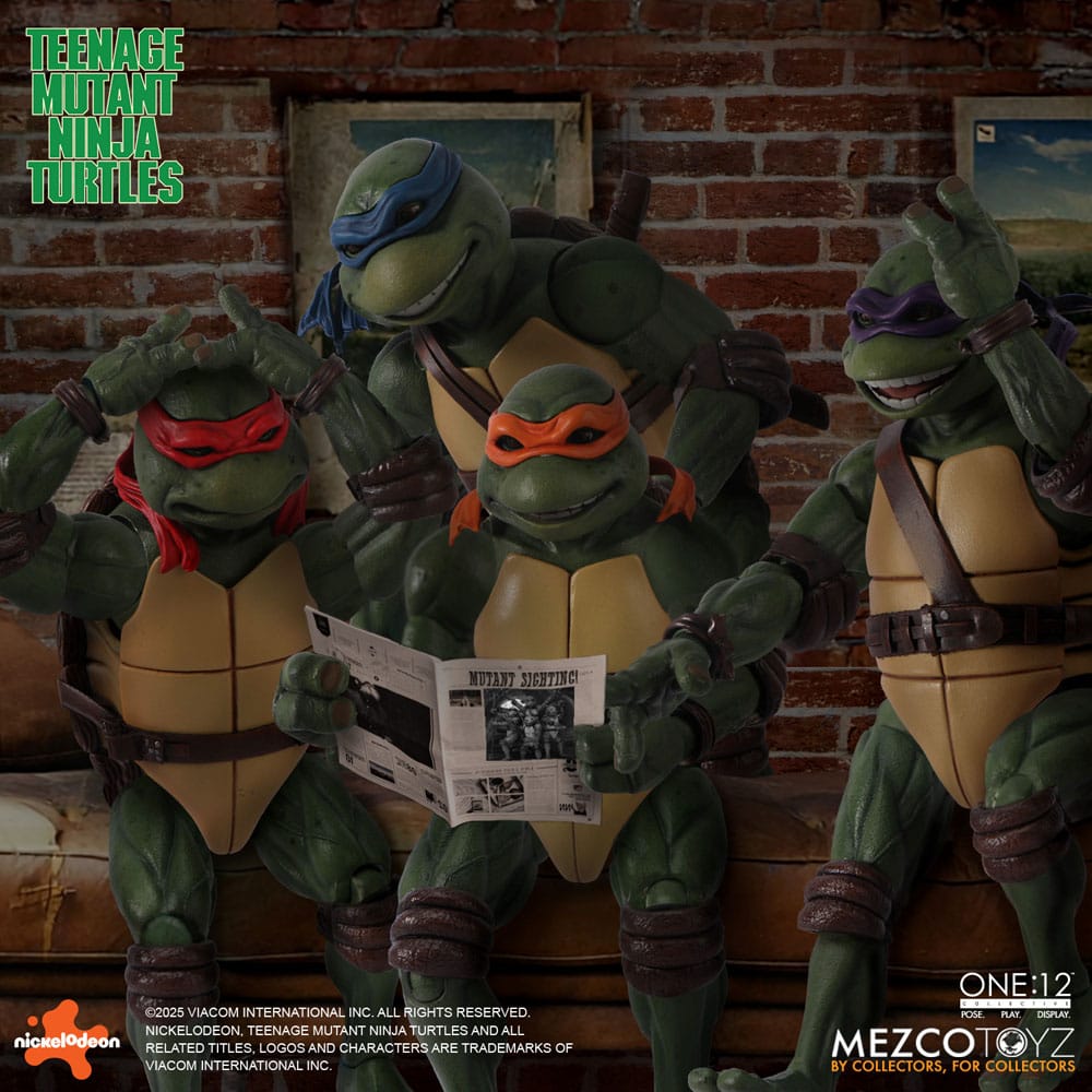 Teenage Mutant Ninja Turtles Figures box set 1/12 Teenage Mutant Ninja Turtles (1990 Movie) 15 cm