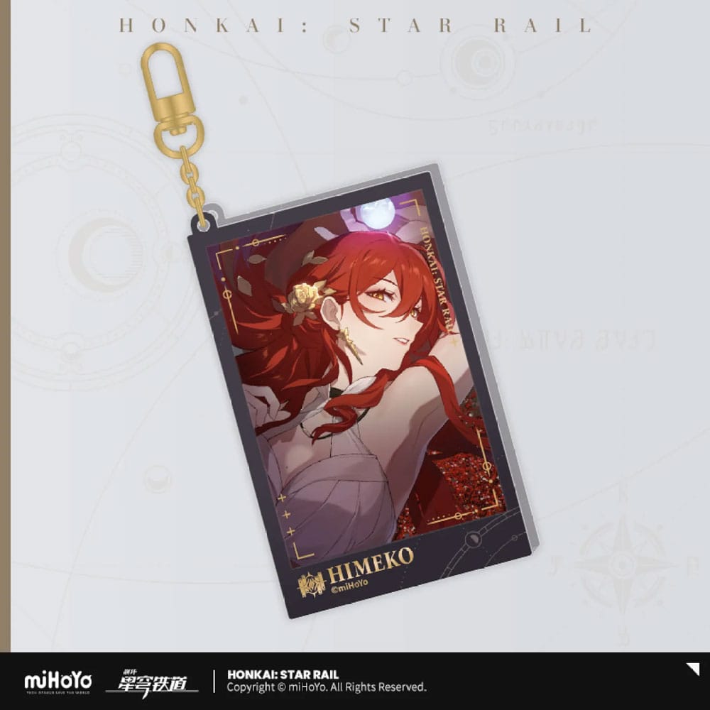 Honkai: Star Rail Countdown Departure Series Acrylic Keychain Himeko Glitter 9 cm