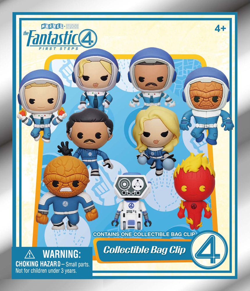 Fantastic Four 3D PVC Bag Clips Movie Display (24)