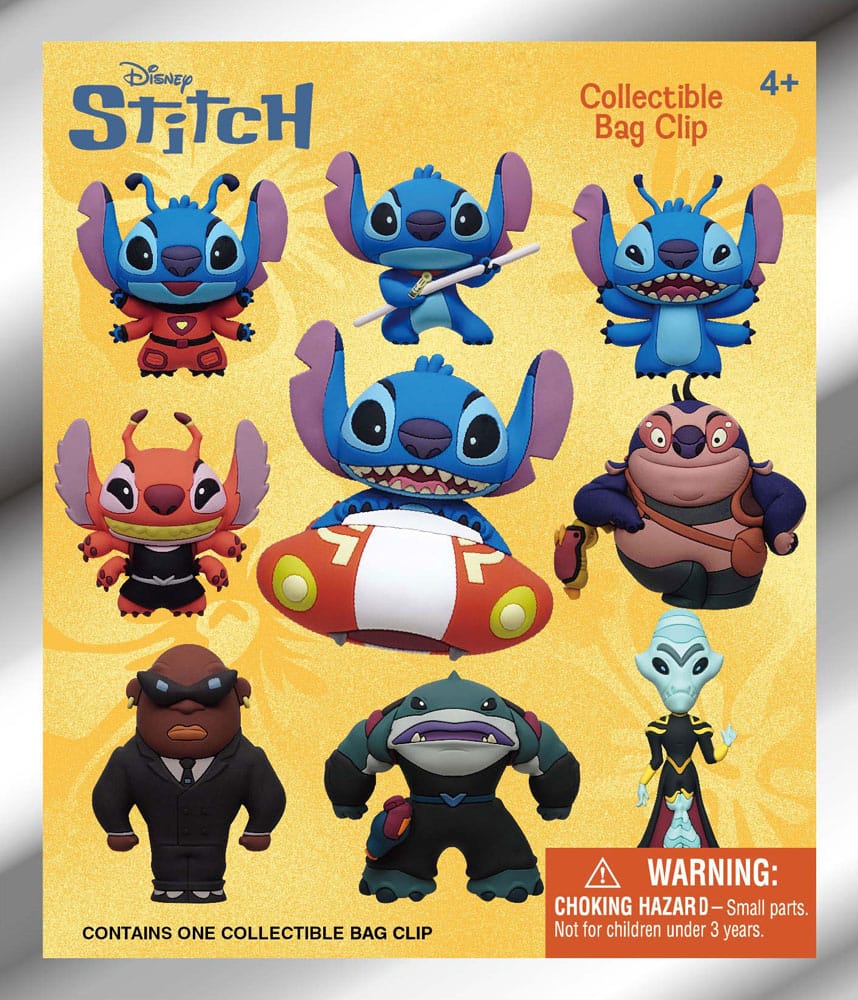 Lilo & Stitch 3D Foam Bag Clips Stitch in Space Display (24)
