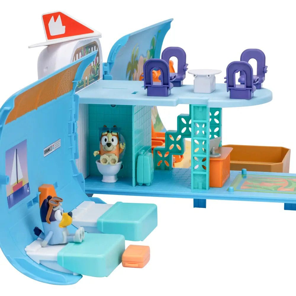 Bluey Mini Figures Playset Bluey Holiday 3in1 Set