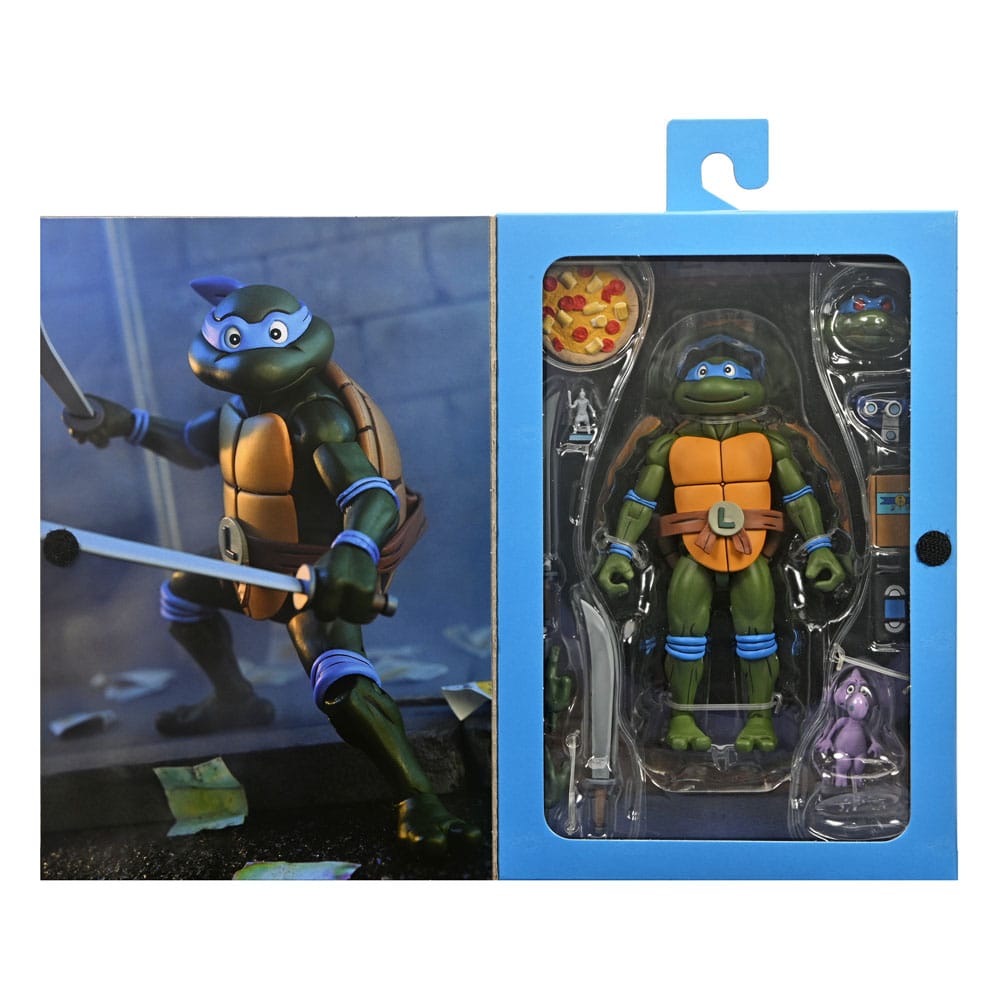 Teenage Mutant Ninja Turtles (1987 Cartoon) Action Figure Ultimate Leonardo (VHS) 18 cm