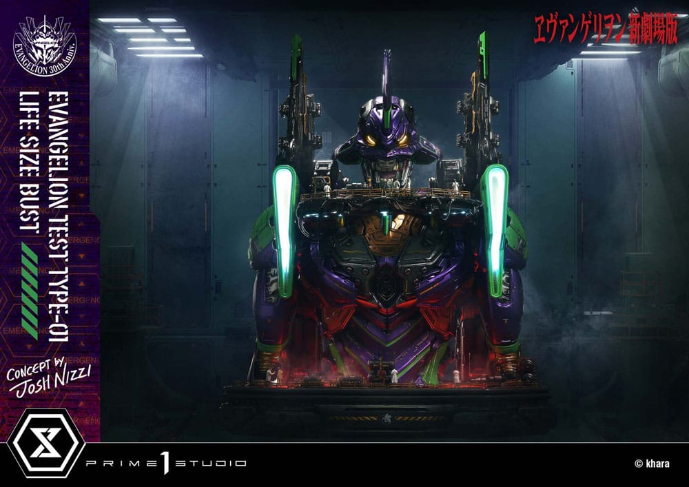 Neon Genesis Evangelion Life Size Bust 1/1 Test Type-01 (Concept by Josh Nizzi) Bonus Ver. 86 cm