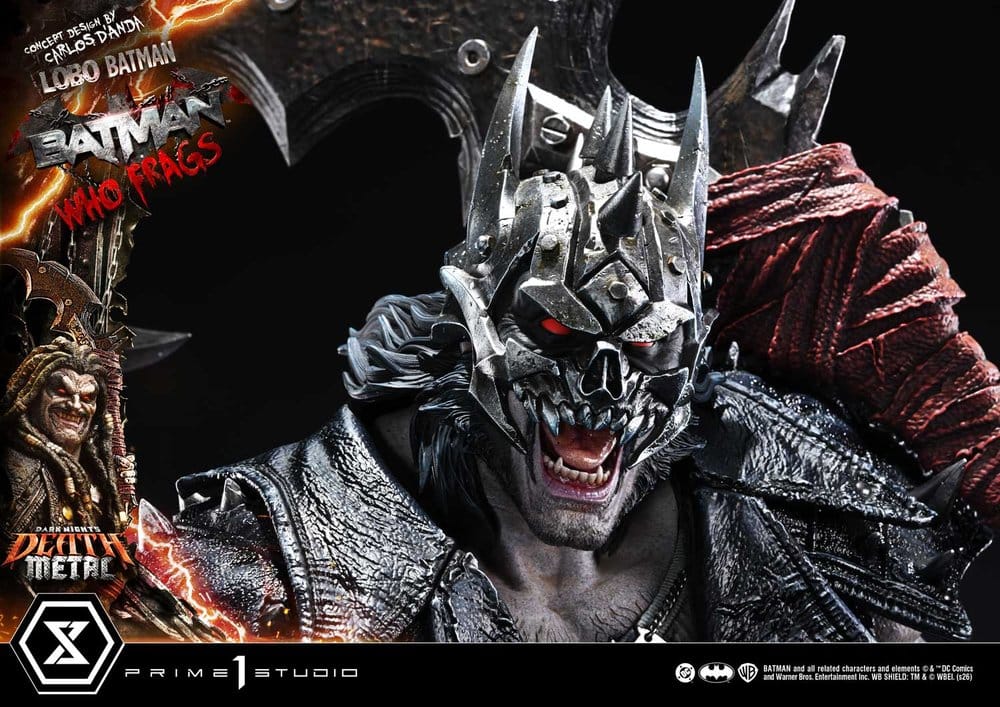 Dark Nights: Death Metal Museum Masterline Statue 1/3 Lobo Batman: Batman Who Frags 81 cm