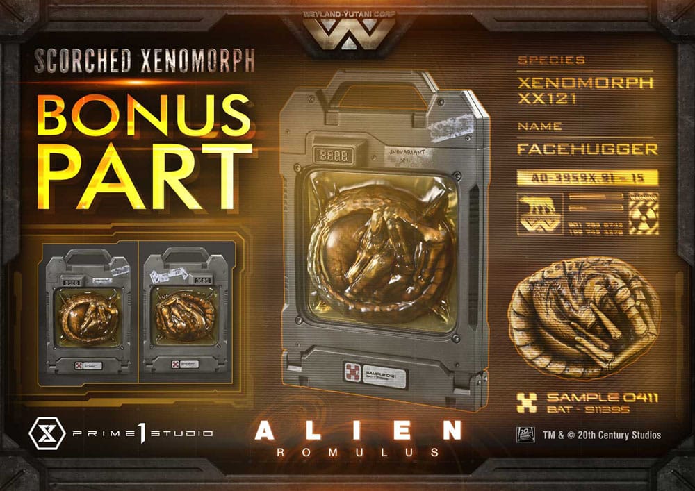 Alien: Romulus Museum Masterline XL Statue 1/3 Scorched Xenomorph Deluxe Bonus Version 98 cm