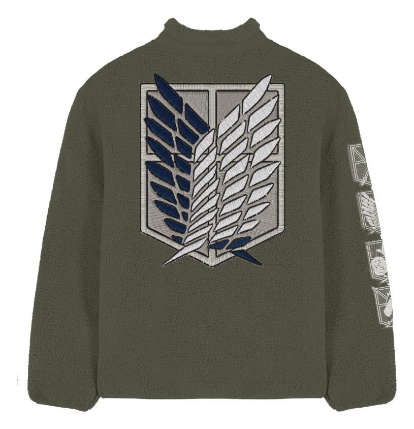 Attack On Titan Sherpa Jacket Logo Size XXL