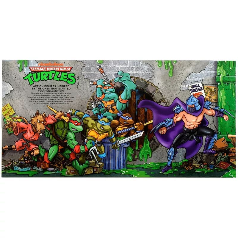 Teenage Mutant Ninja Turtles 6-Pack Action Figures 1988 Remastered heo EU Exclusive