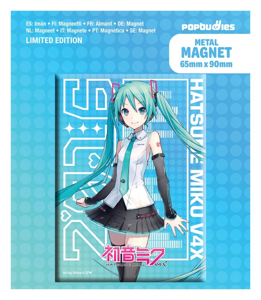 Hatsune Miku Fridge Magnet V4x Metal