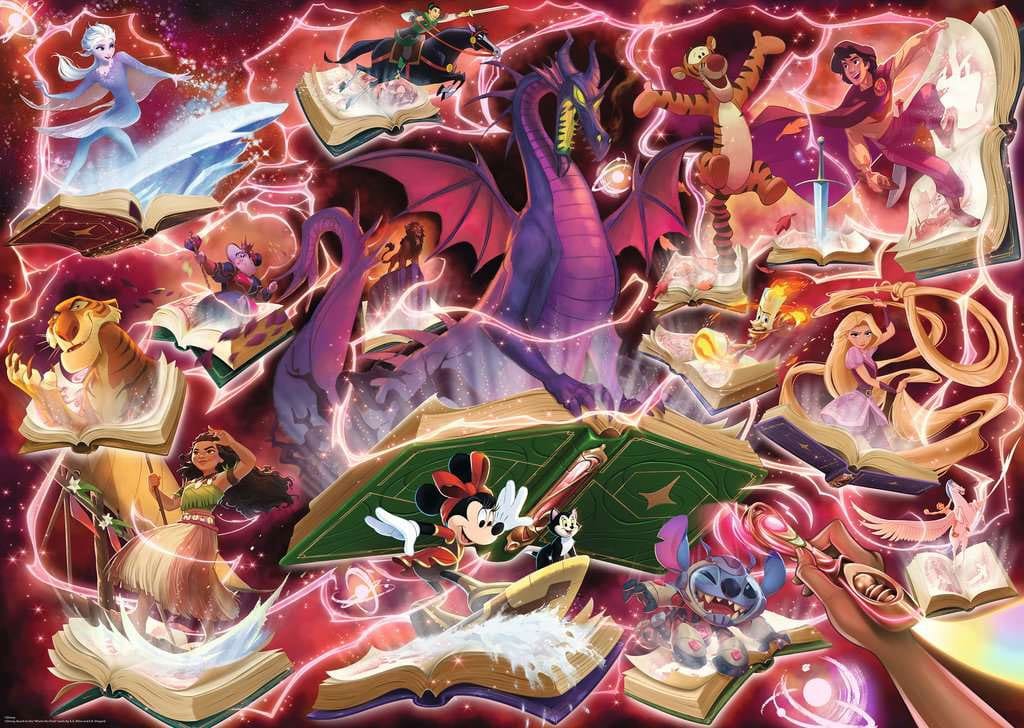 Disney Lorcana Jigsaw Puzzle Glimmers of the Realm: Ruby (1000 pieces)