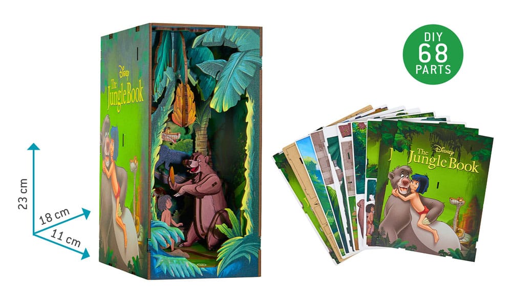 Disney Tiny Adventures Book Nook Mini Diorama The Jungle Book 23 cm