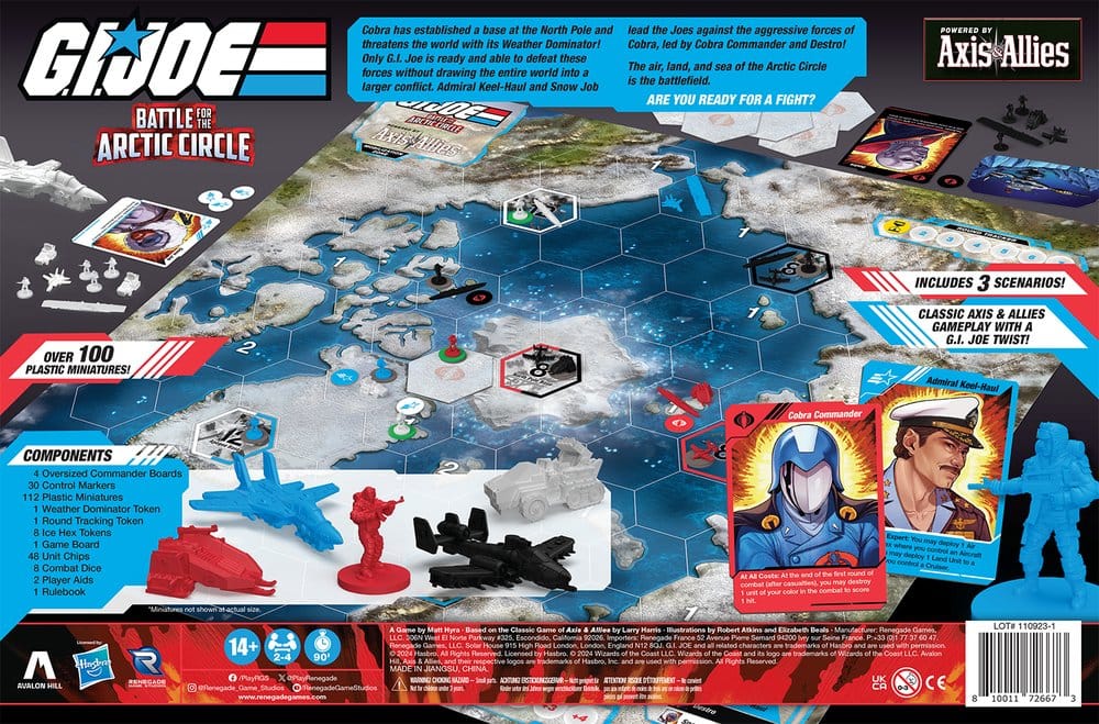 G.I. Joe board game Battle for the Arctic Circle powered by Axis & Allies *English Version*