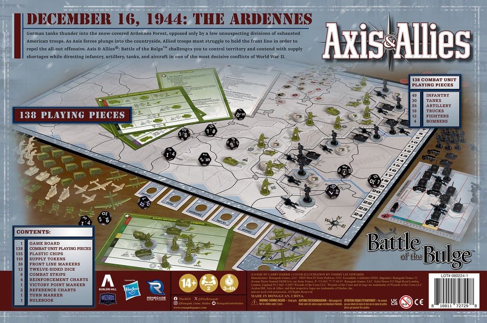 Avalon Hill board game Axis & Allies: Battle of the Bulge *English Version*