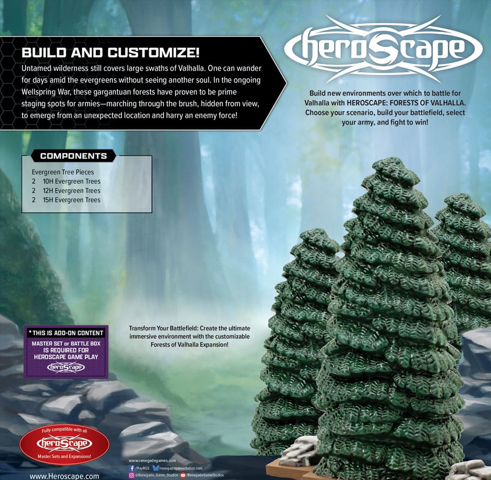 Heroscape Terrain Expansion Forests of Valhalla *English Version*