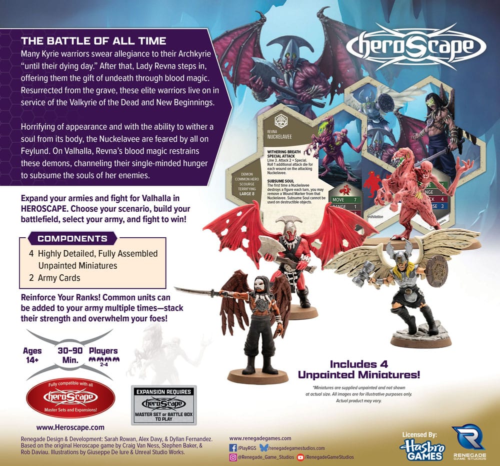 Heroscape Army Expansion Age of Annihilation Revenants of Revna & Nuckelavee (Common) *English Version*