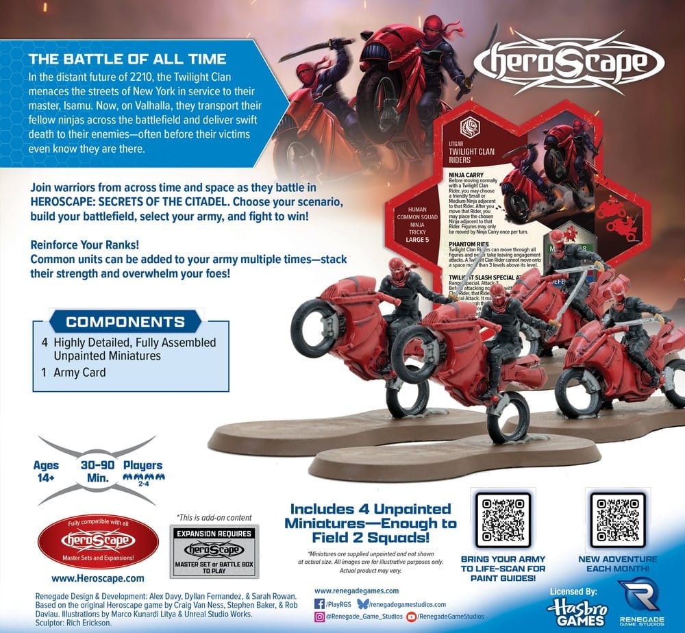 Heroscape Board Game Army Expansion Twilight Clan Riders *English Version*