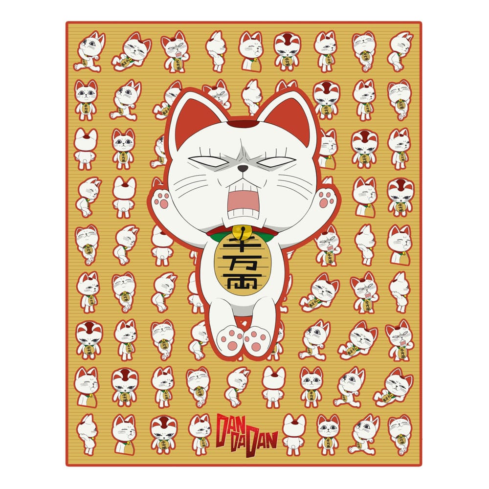 Dandadan blanket Turbo Granny (Maneki-neko) 120 x 153 cm