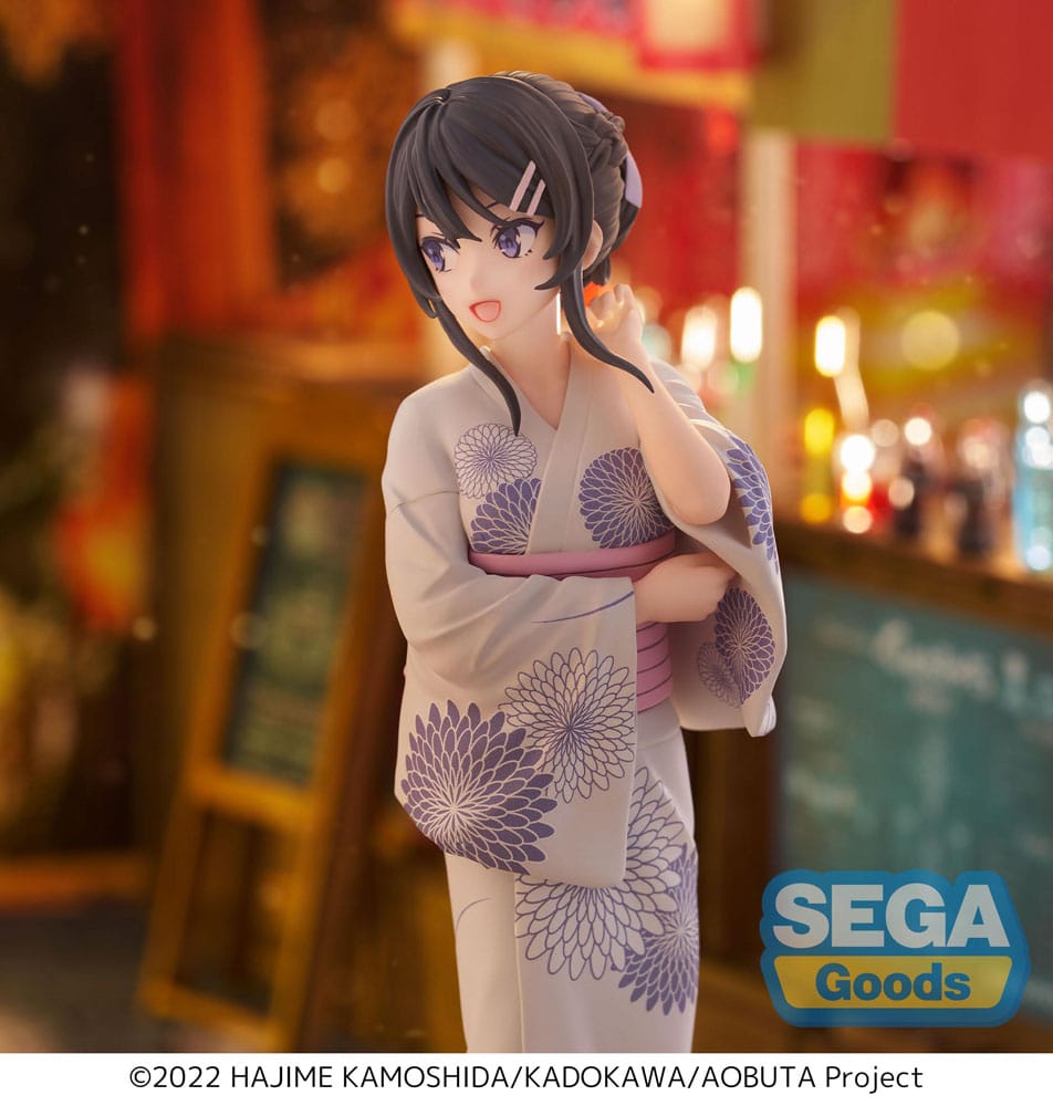 Rascal Does Not Dream of Bunny Girl Senpai Luminasta PVC Statue Mai Sakurajima Yukata 22 cm