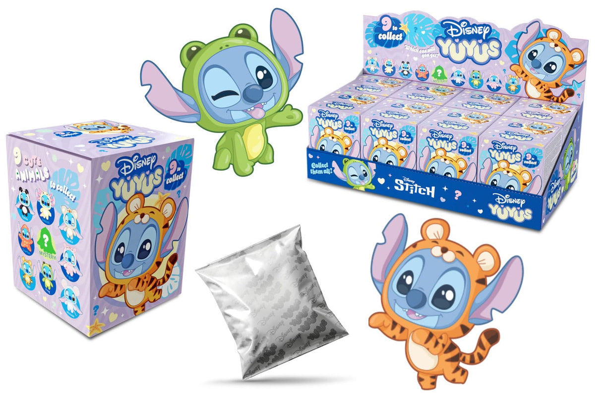 Disney YuYus Plush Key rings Stitch 12 cm Blindbox Display (8)
