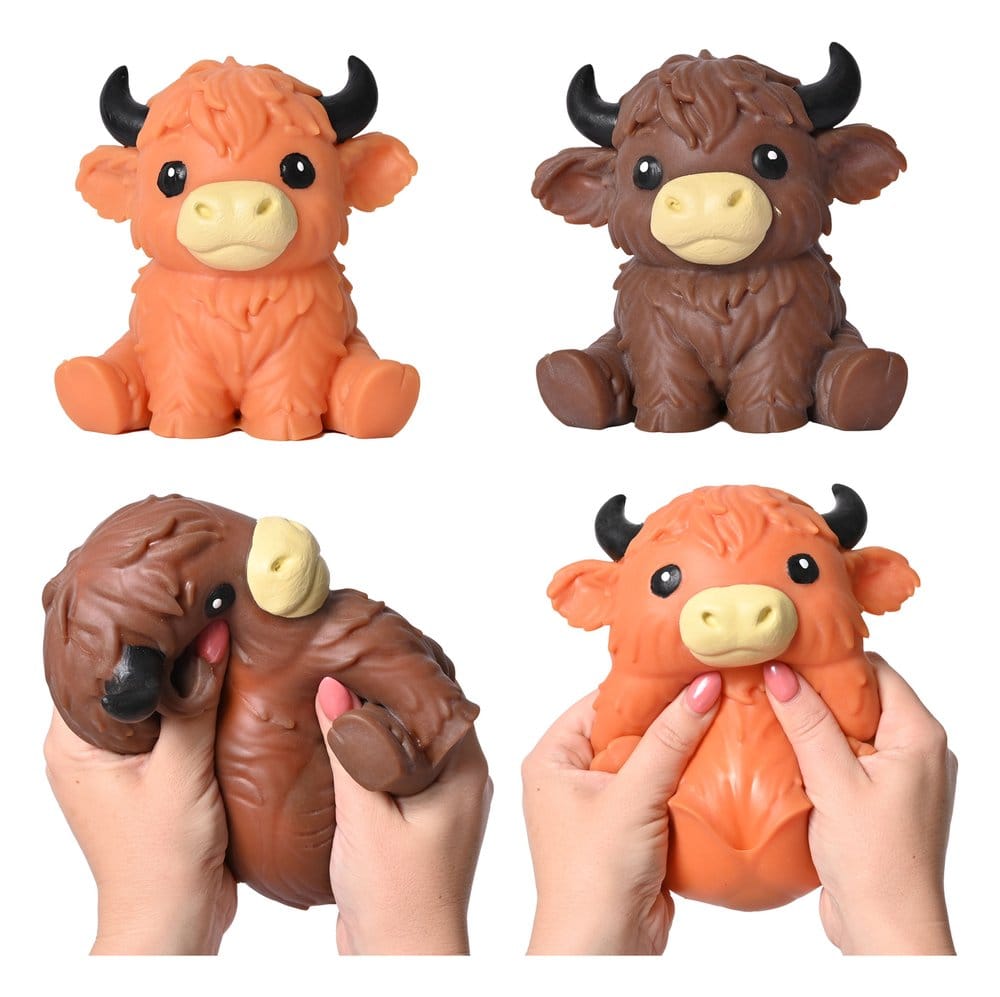 Squishy Stretch figure Highland Bull 14 cm Display (6)