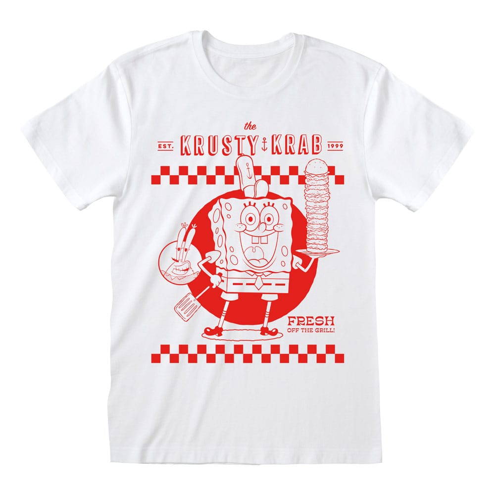 SpongeBob Squarepants T-Shirt Krusty Krab White Size S