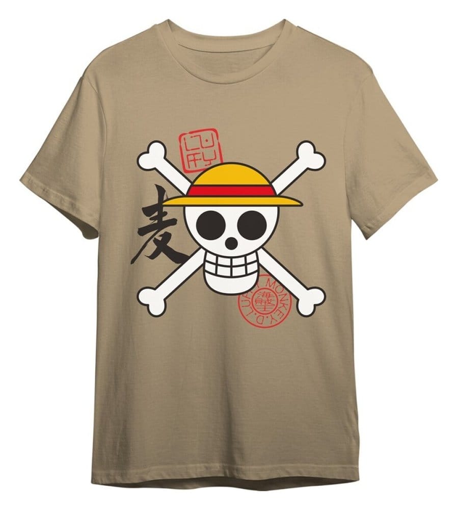 One Piece T-Shirt Skull Sand Size XXL