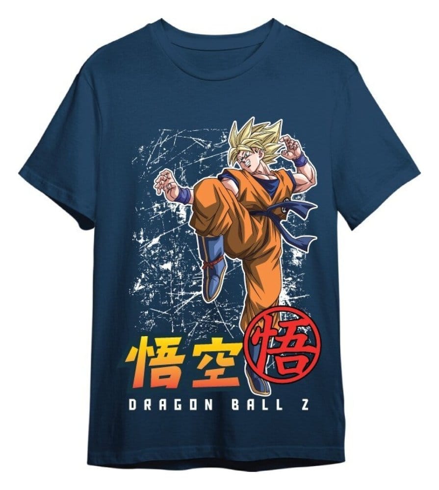 Dragon Ball Z T-Shirt Goku Super Saiyan Denim Size S