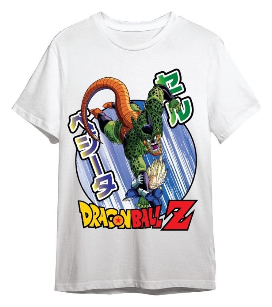 Dragon Ball Z T-Shirt Vegeta / Cell White Size XL