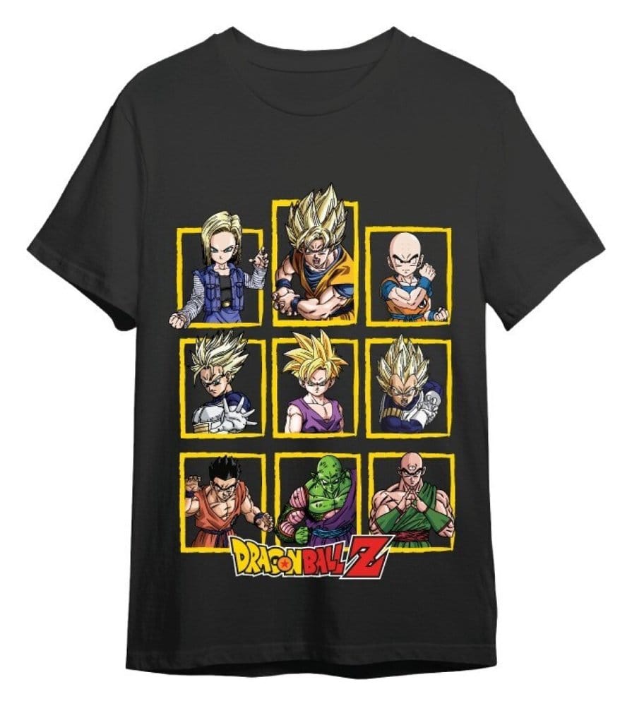 Dragon Ball Z T-Shirt Characters Black Size L