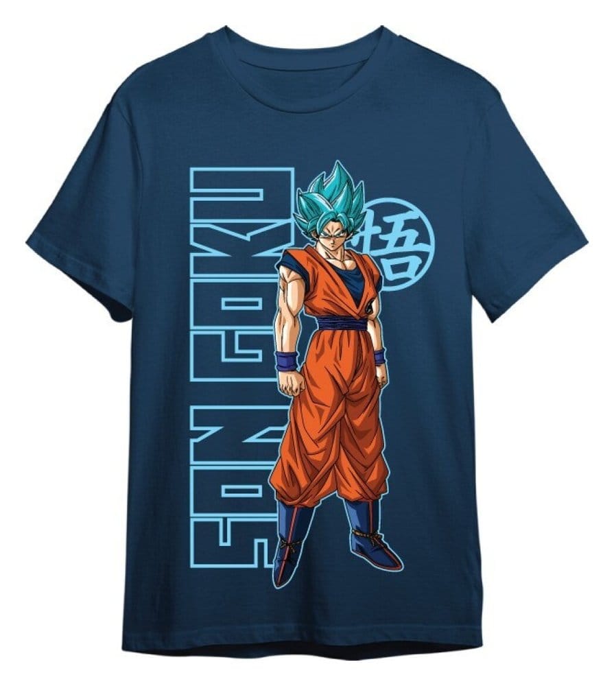 Dragon Ball Super T-Shirt Goku Super Saiyan Blue Denim Size XL