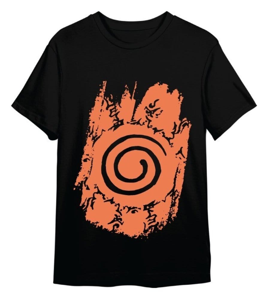 Naruto Shippuden T-Shirt Retro Logo Black Size XXL