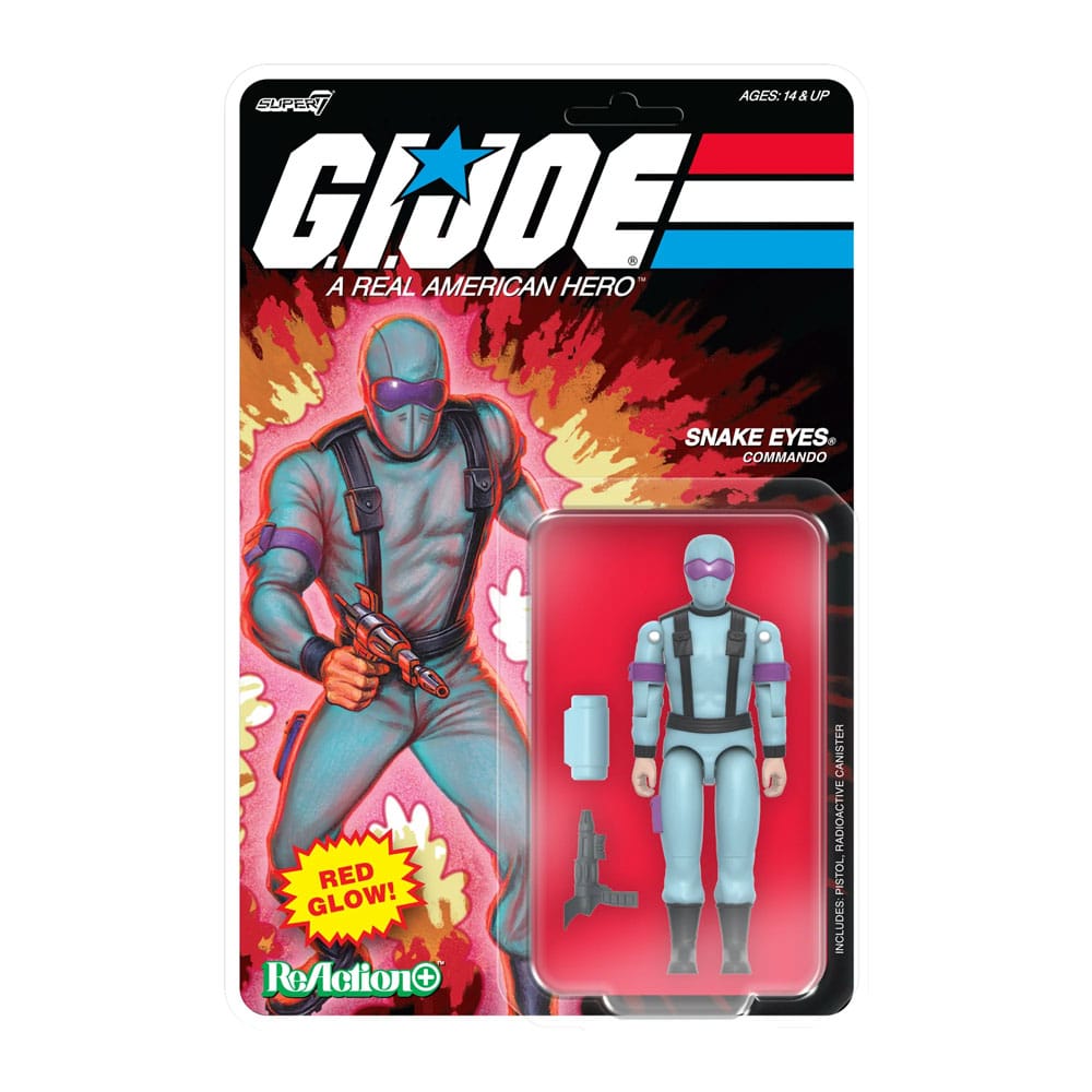 GI Joe ReAction+ Action Figure Wave 06 Snake Eyes (Red Glow, Crystal Poison) 10 cm