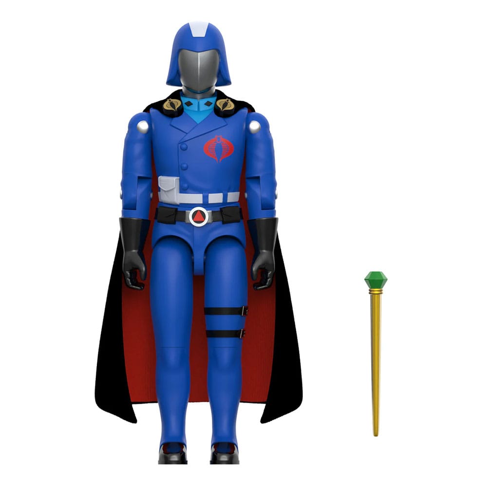 GI Joe ReAction+ Action Figure Wave 06 Cobra Commander (Movie, Black Cape) 10 cm