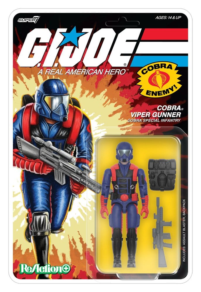 G.I. Joe ReAction+ Action Figure Wave 09 Cobra Viper Gunner