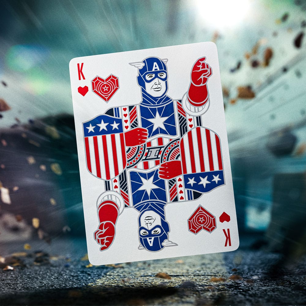 Captain America Playing Cards Patriotic Design