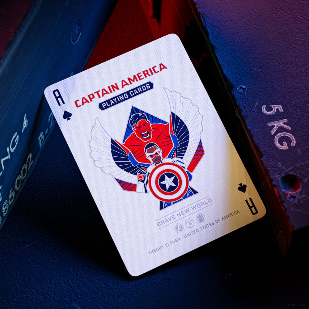 Captain America Playing Cards Patriotic Design