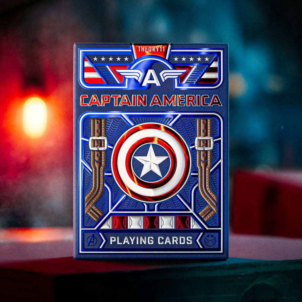 Captain America Playing Cards Patriotic Design