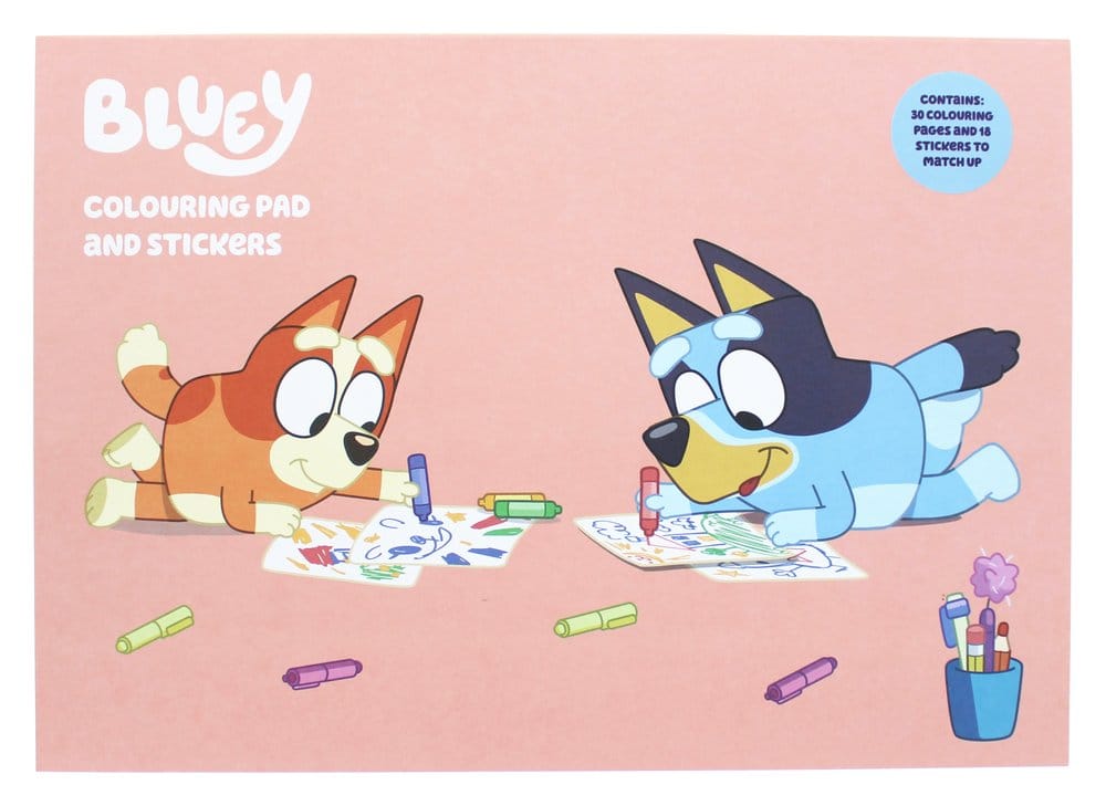 Bluey Colouring Book A4 & Sticker Set