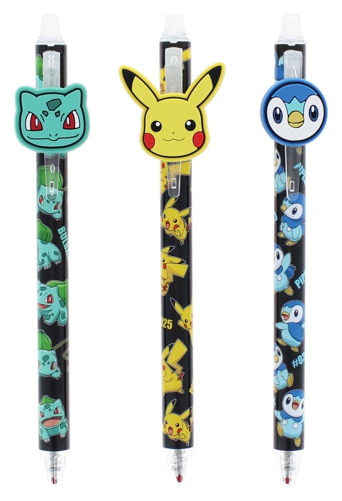 Pokémon Erasable Gel Pens 3-Pack
