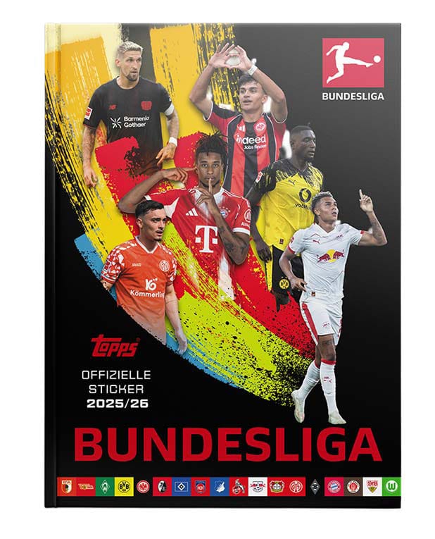 Bundesliga 2025/26 Sticker Collection Album Hardcover *German Version*