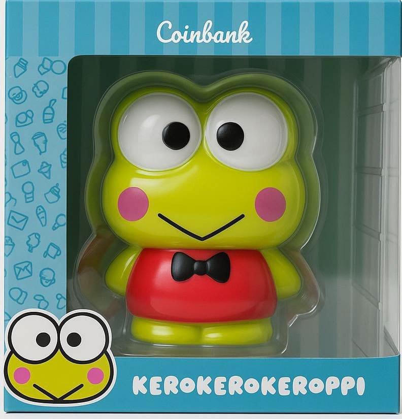 Sanrio 3D Coin Bank Keroppi