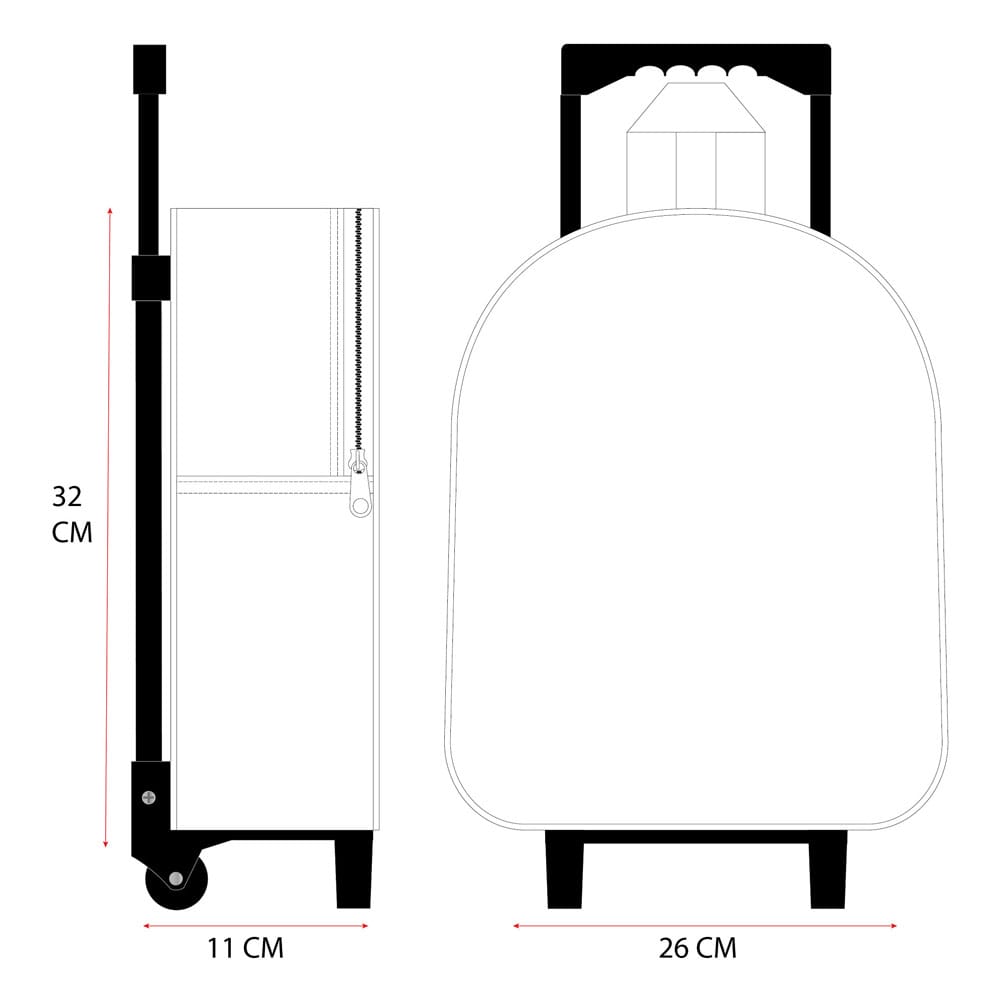 Hello Kitty Trolley 3D Backpack Another Dimension 32 cm