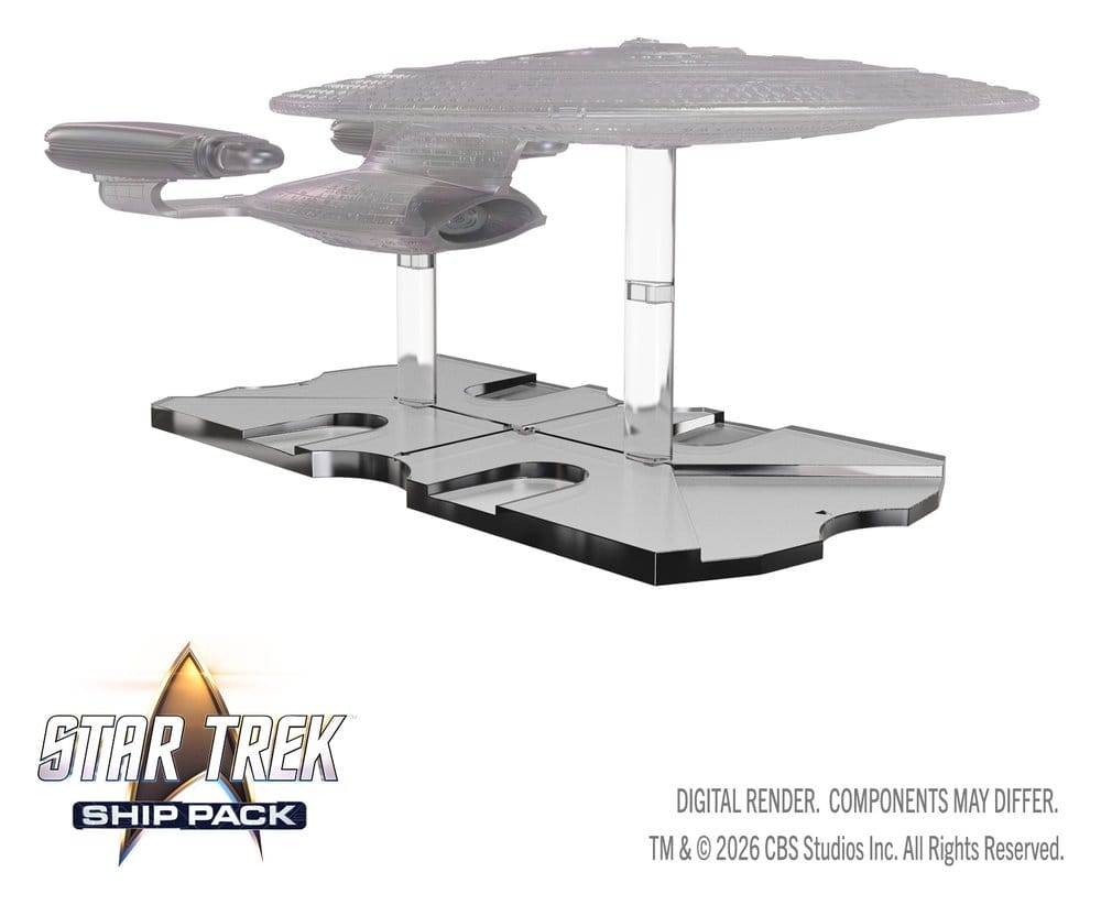 Star Trek Ship Pack Boxed prepainted Miniatures U.S.S. Enterprise - 60th Anniversary Edition 22 cm