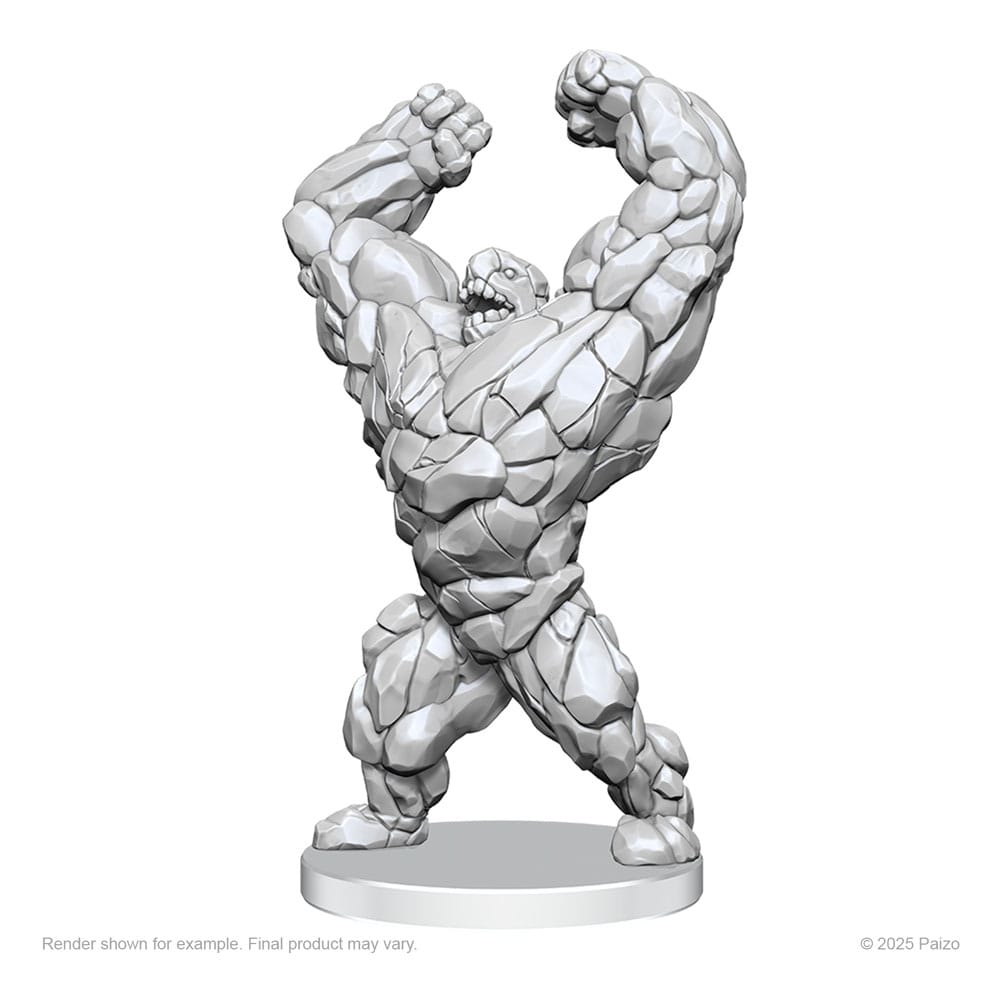 Pathfinder Deep Cuts Unpainted Miniatures Living Landslide & Living Wildfire