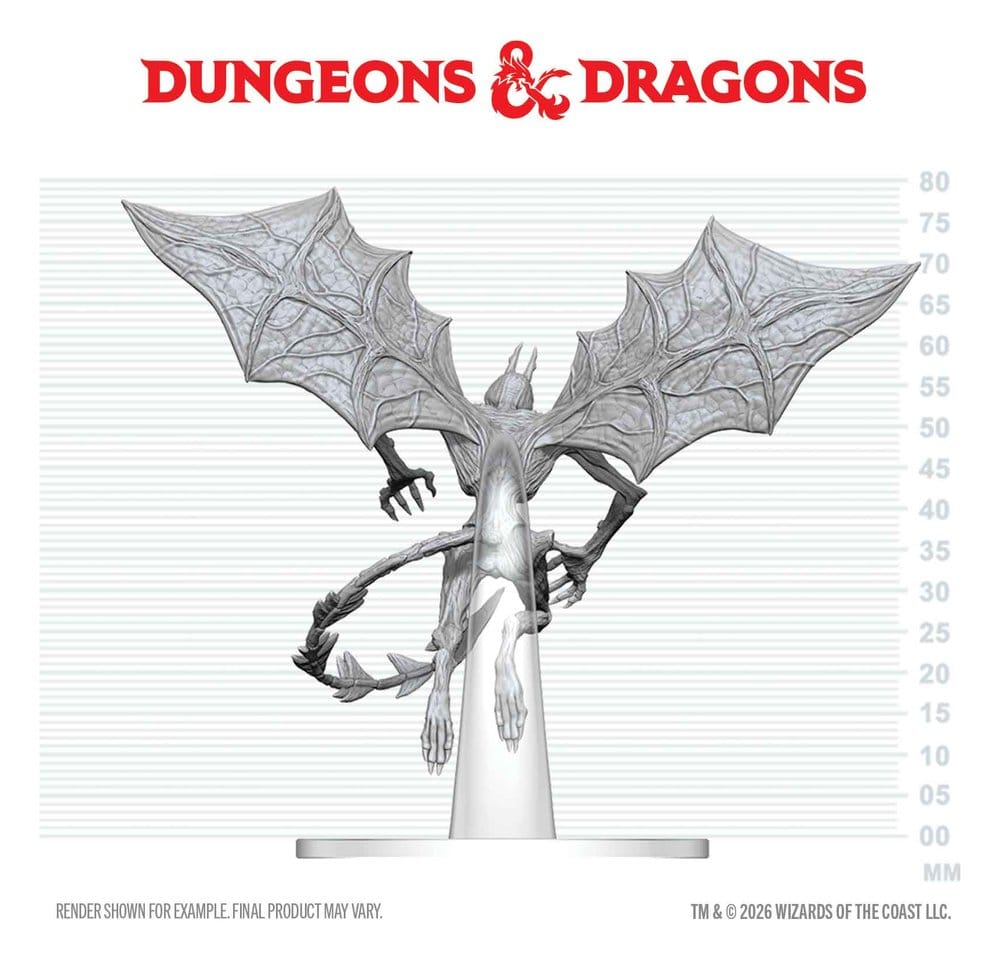 Dungeons & Dragons Nolzur's Marvelous Miniatures Unpainted Miniature Nightgaunt 8 cm