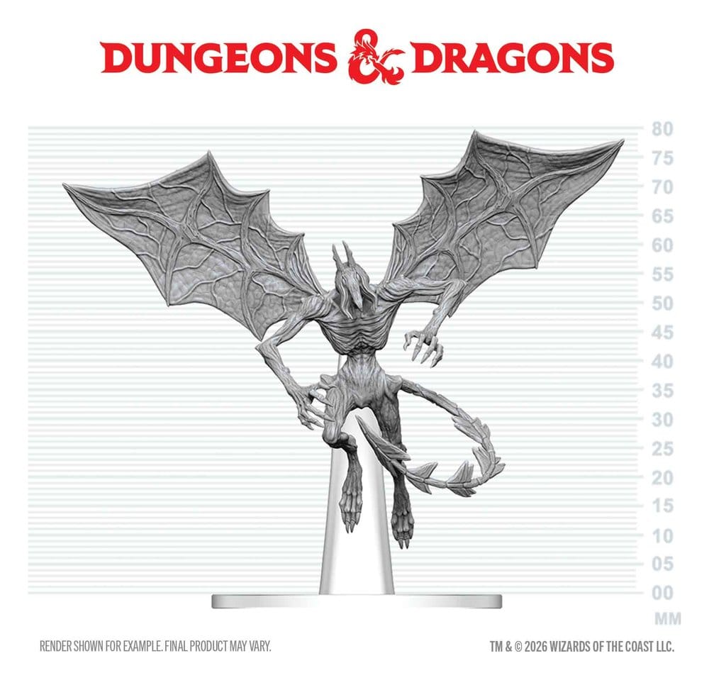 Dungeons & Dragons Nolzur's Marvelous Miniatures Unpainted Miniature Nightgaunt 8 cm