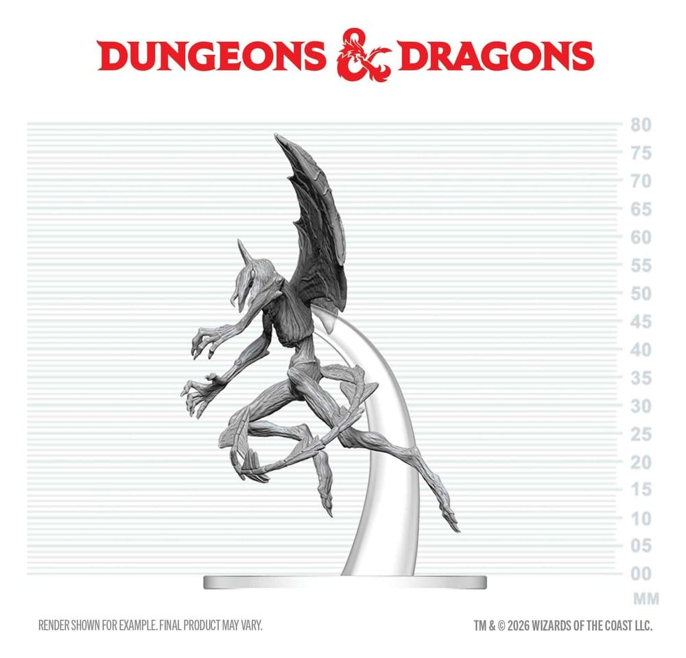 Dungeons & Dragons Nolzur's Marvelous Miniatures Unpainted Miniature Nightgaunt 8 cm