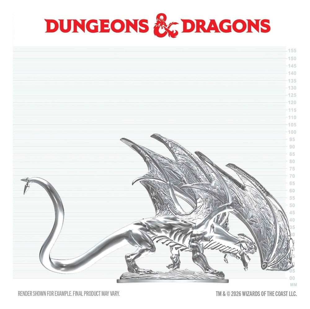 Dungeons & Dragons Nolzur's Marvelous Miniatures Unpainted Miniature Young Sapphire Dragon 20 cm
