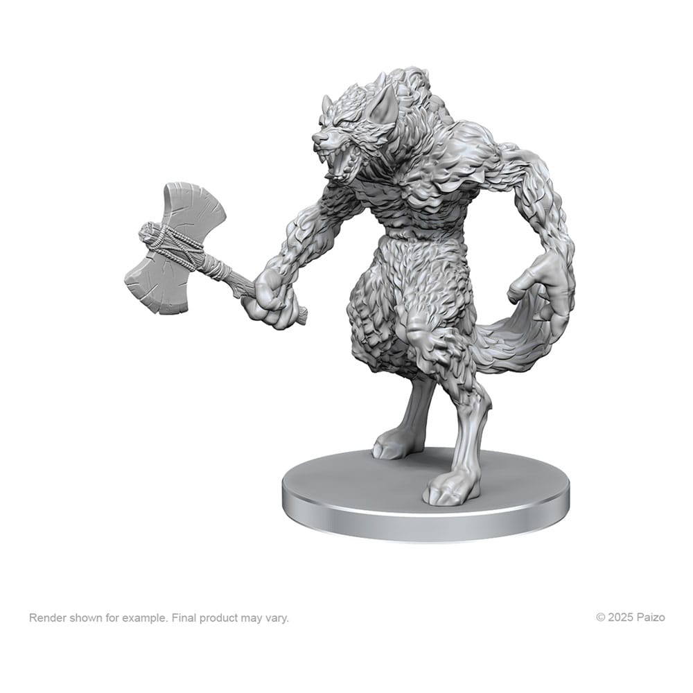 Pathfinder Deep Cuts Unpainted Miniatures Werewolf & Wereboar