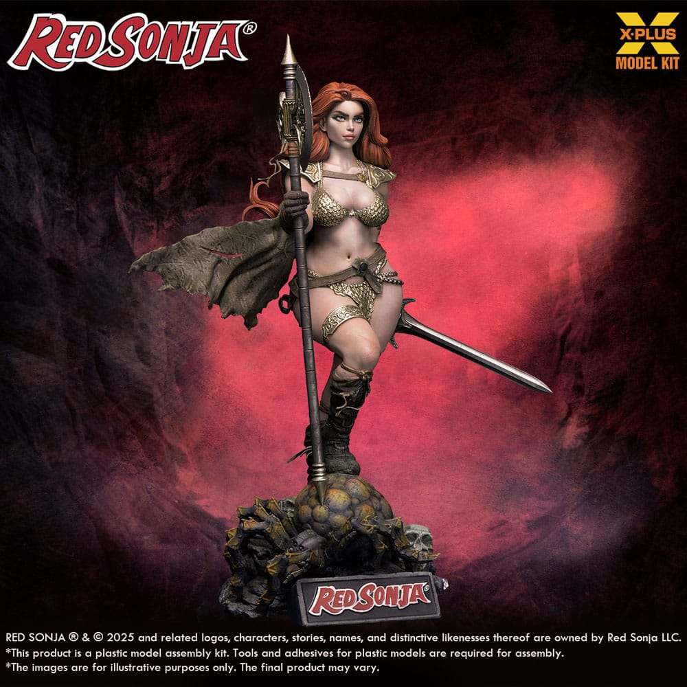 Red Sonja Plastic Model Kit 1/8 Red Sonja reissue 27 cm