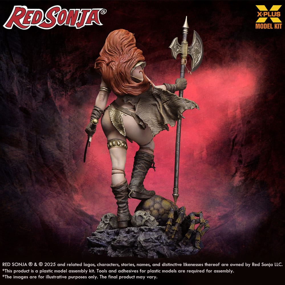 Red Sonja Plastic Model Kit 1/8 Red Sonja reissue 27 cm